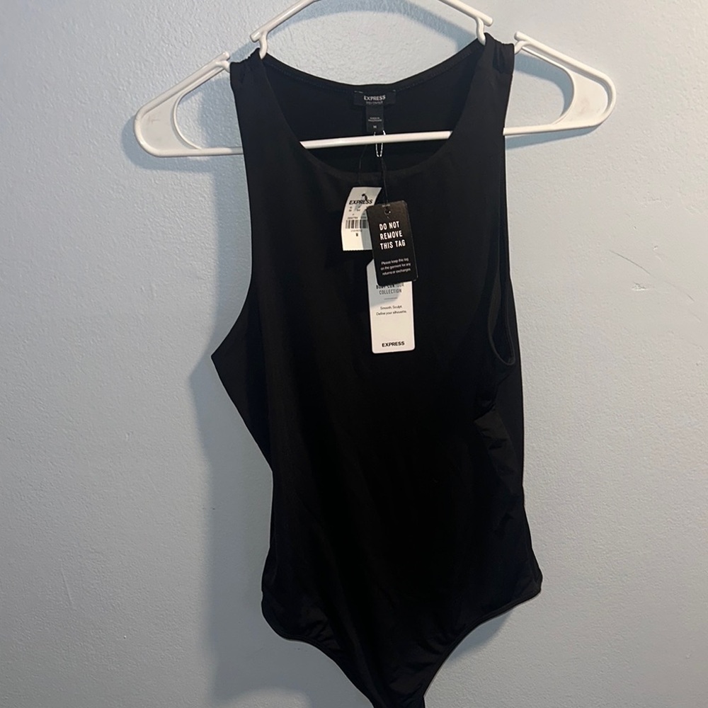 NWT Express Black tank Contour Bodysuit
